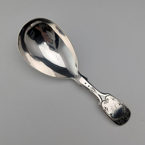 19 世紀中葉英國古董純銀茶盒湯匙 Reid&Sons